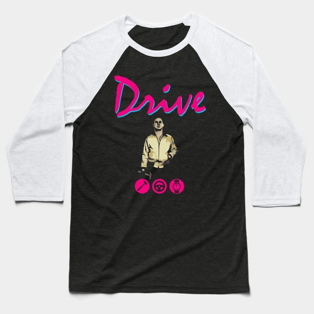 Drive Movie Baseball T-Shirt by KrateMilk